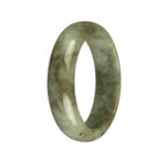 Genuine Grade A Green Traditional Jade Bangle - 54mm Half Moon