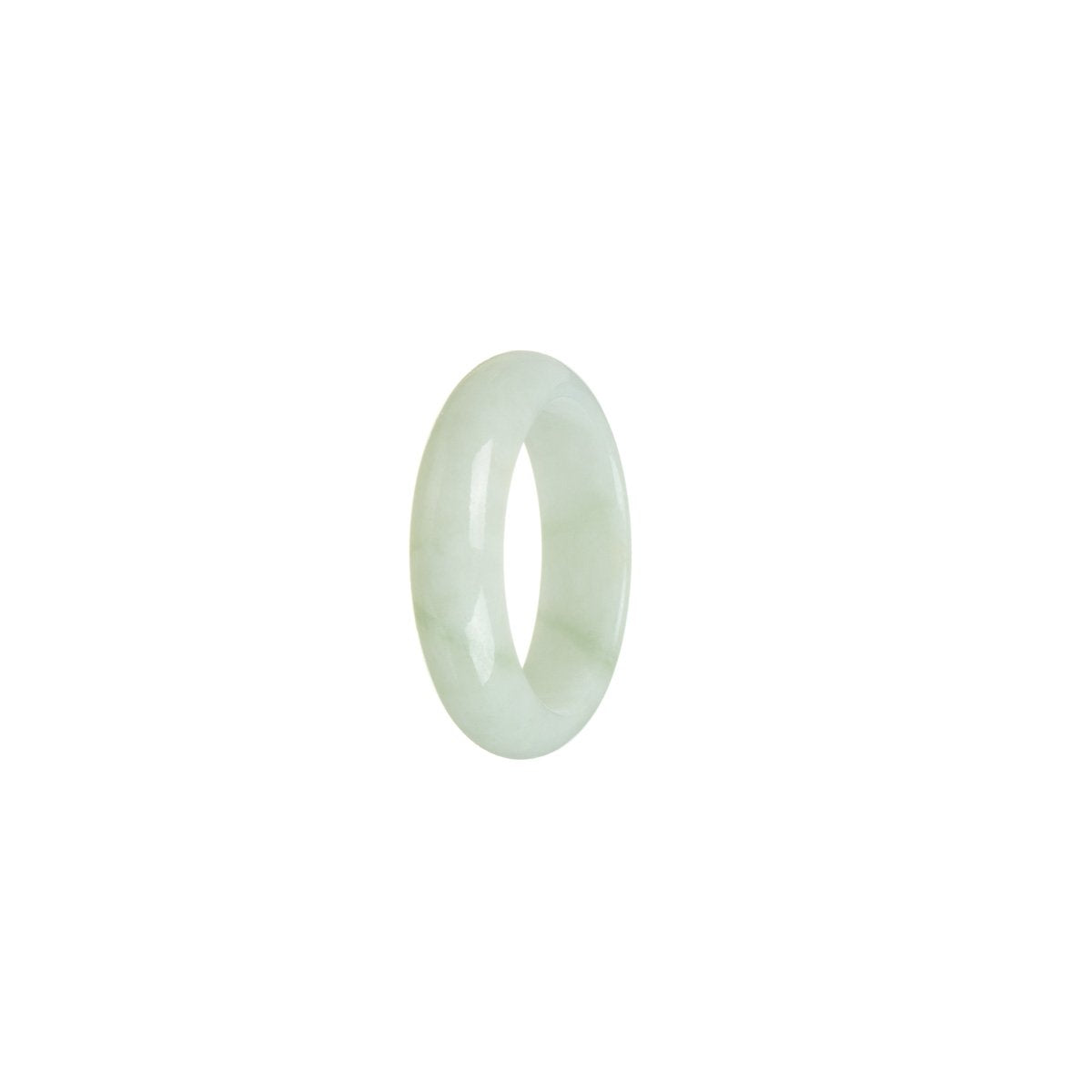 Genuine Light Green Burma Jade Ring- Size T