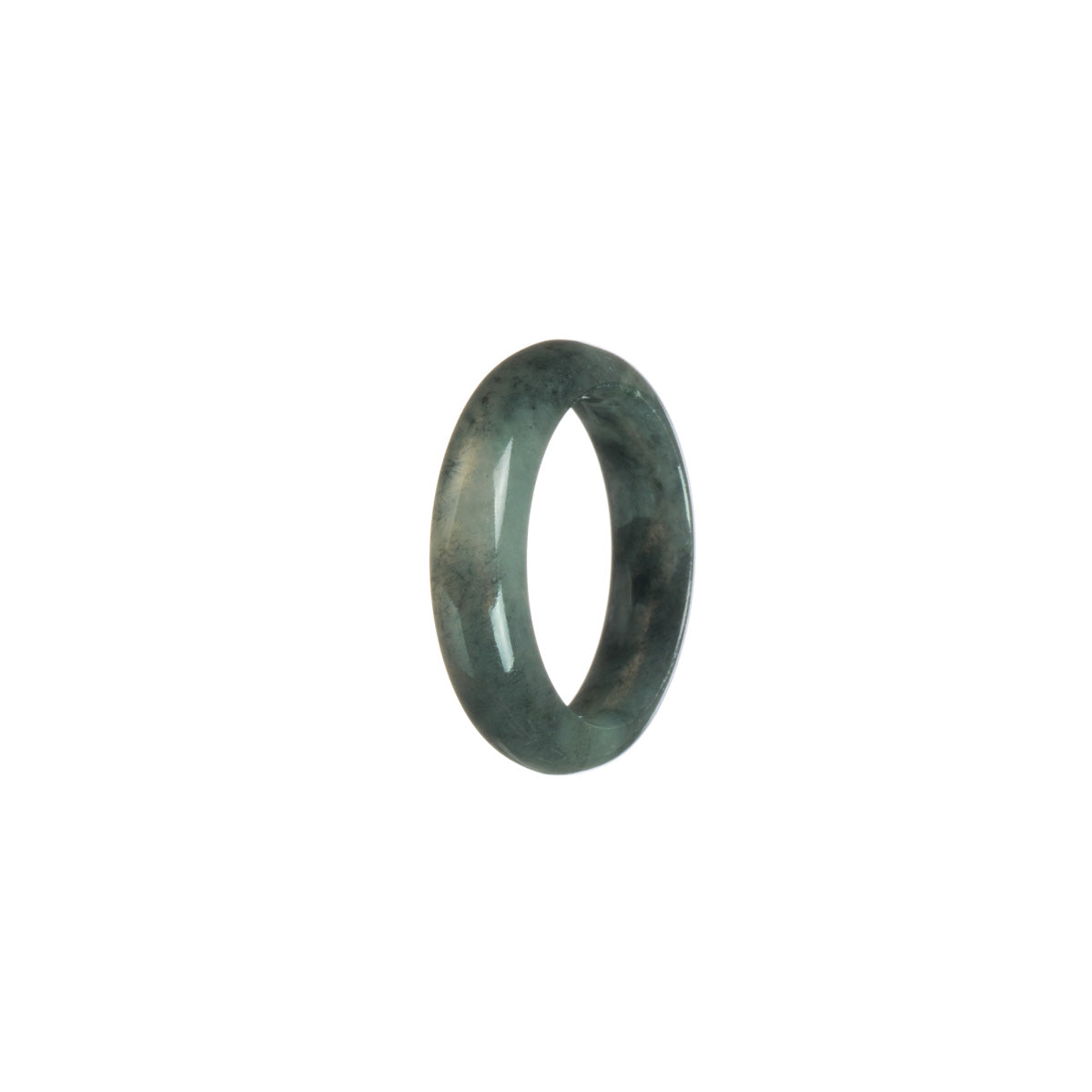 Certified Olive Green with dark grey Jade Band - Size S