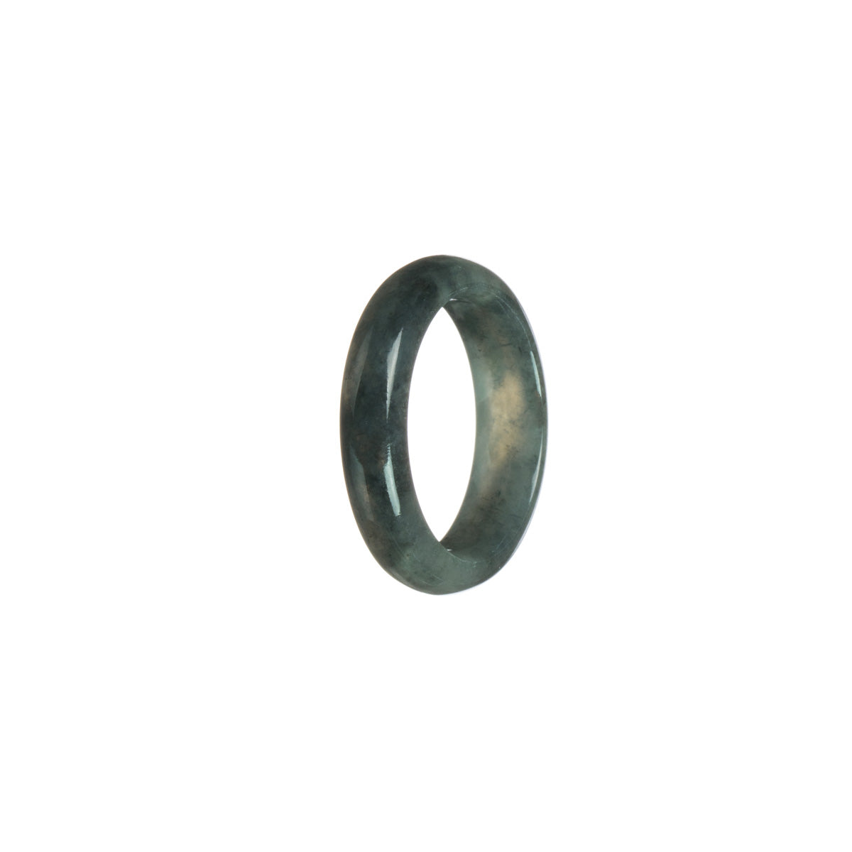 Certified Olive Green with dark grey Jade Band - Size S