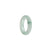 Authentic Green Hua Pattern Jadeite Jade Ring  - Size T