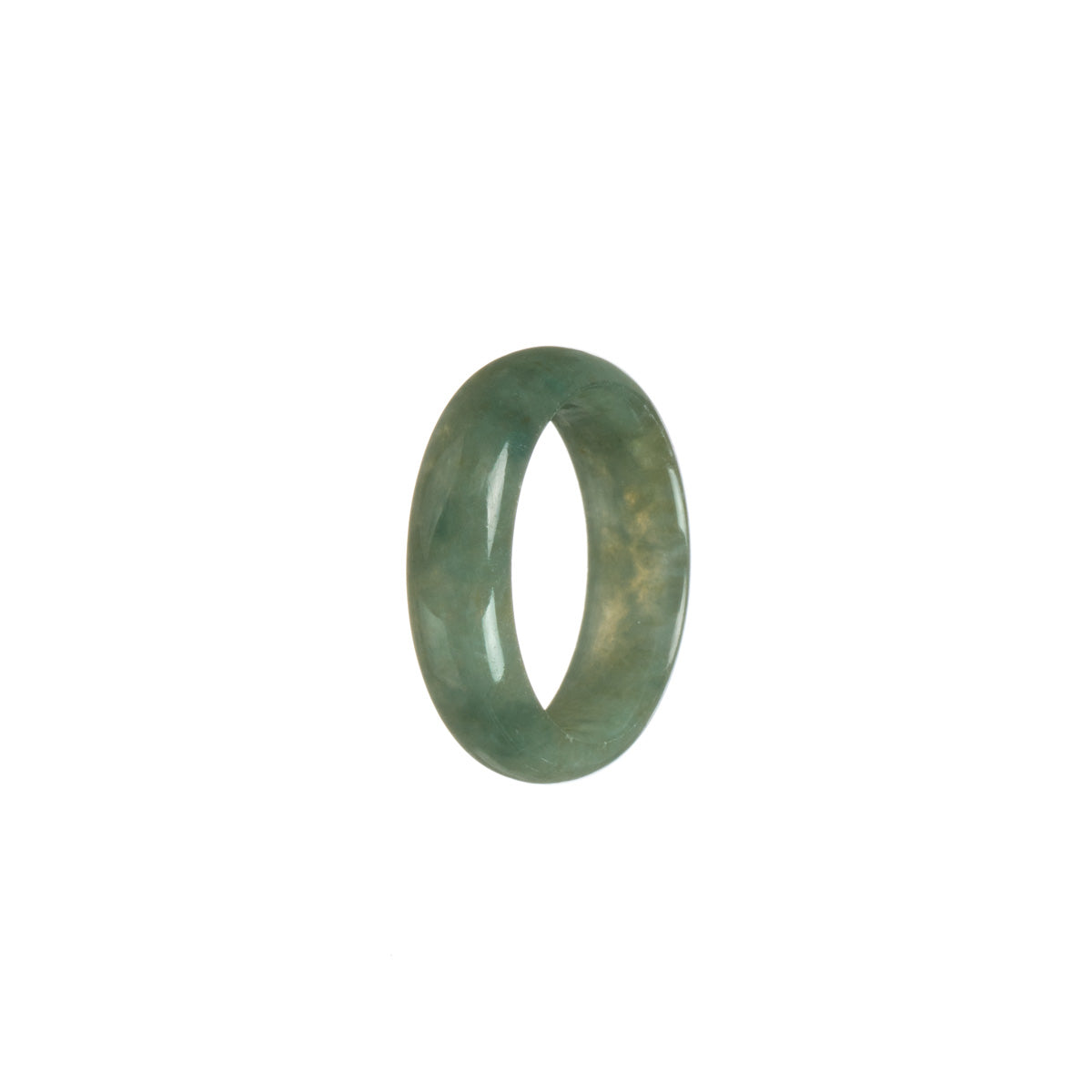 Authentic Olive Jade Band - Size S 1/2
