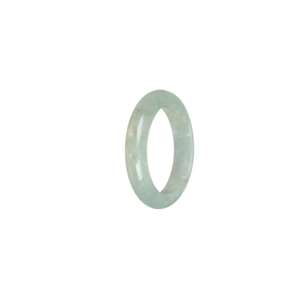 Certified White Jadeite Jade Band - Size S 1/2