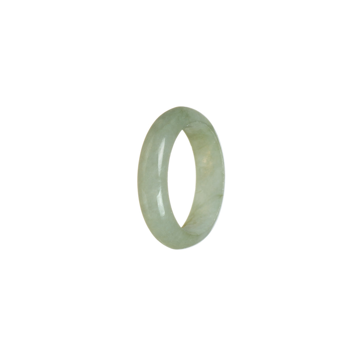 Real Pale green Burmese Jade Ring- Size S