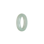 Real White Burma Jade Band - Size S 1/2