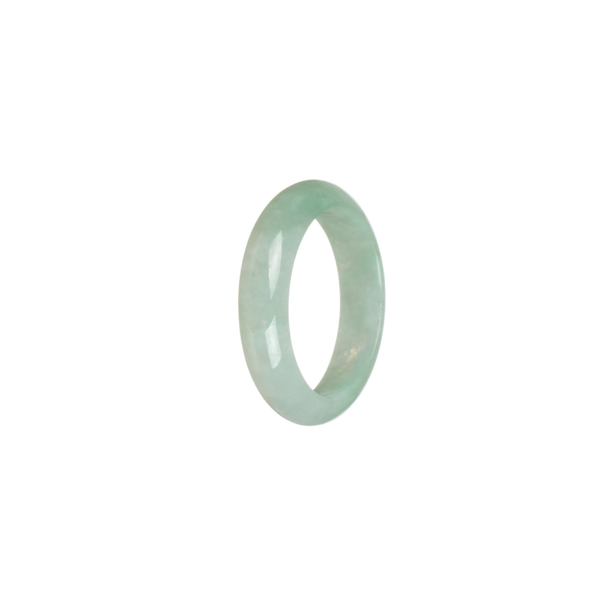 Real Pale Green Jade Band - Size S 1/2