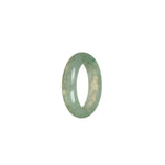 Real Icy greyish green Jadeite Jade Ring- Size T