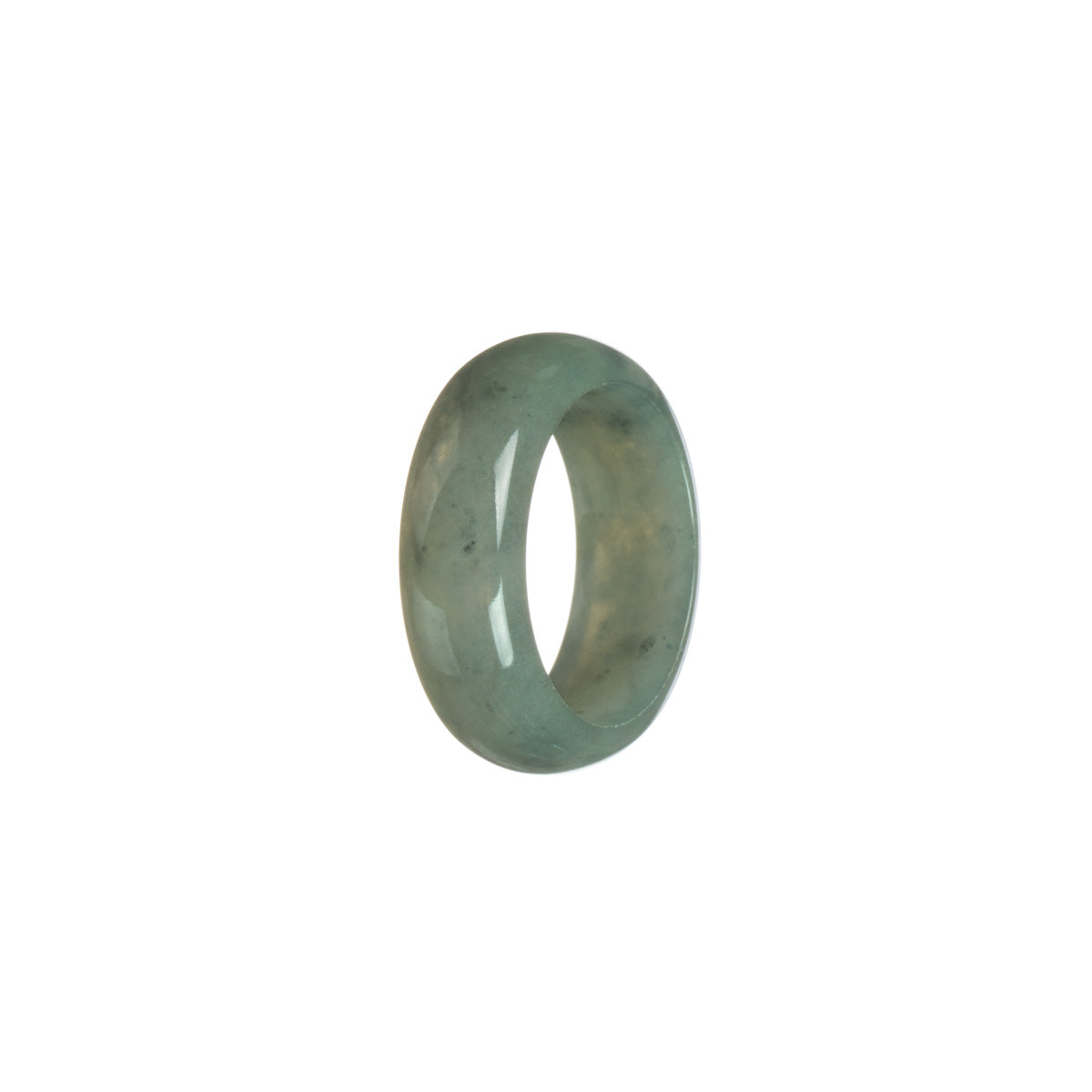 Authentic Grey Burma Jade Band - Size S