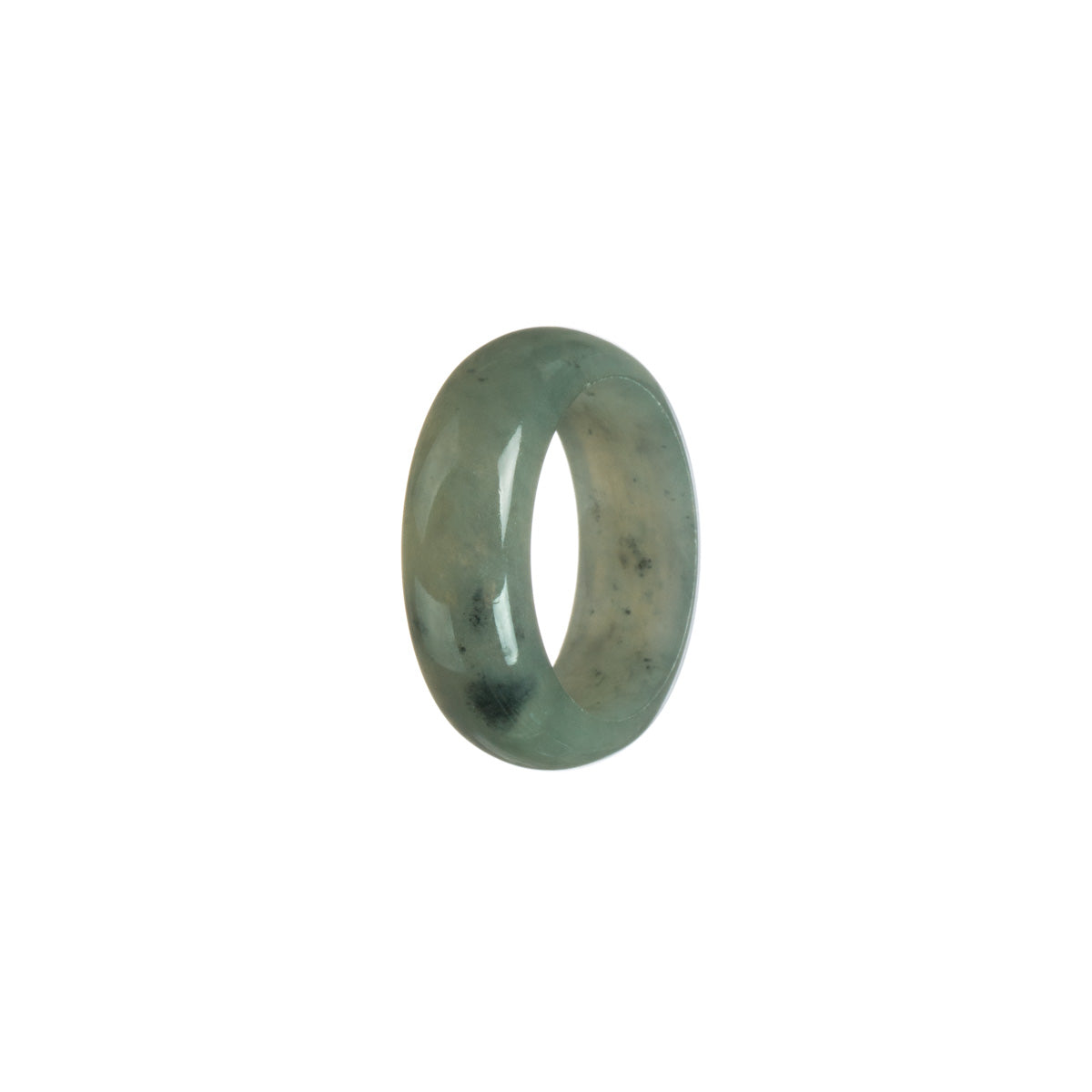 Authentic Grey Burma Jade Band - Size S