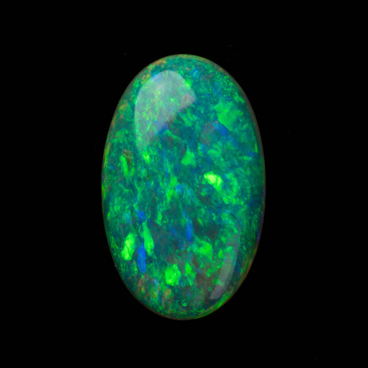 1.81ct Bright Green Natural Solid Opal from Australia