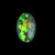 0.92ct Bright Green Australian Solid Black Opal
