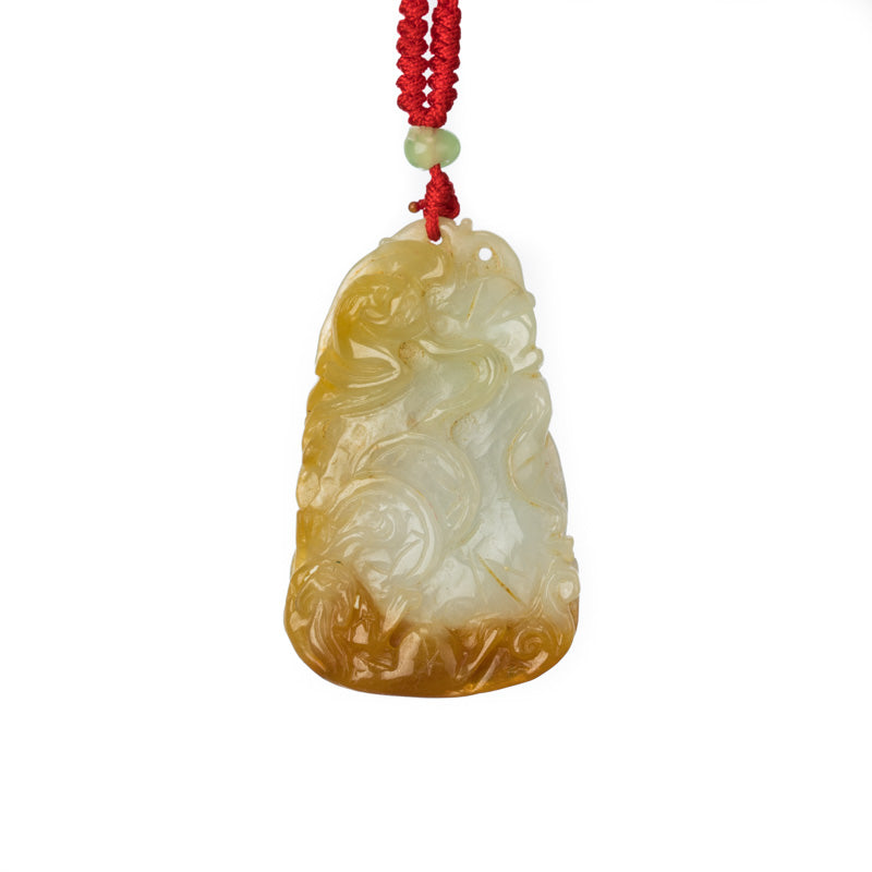 Coin Money Jadeite Jade Pendant - MAYS
