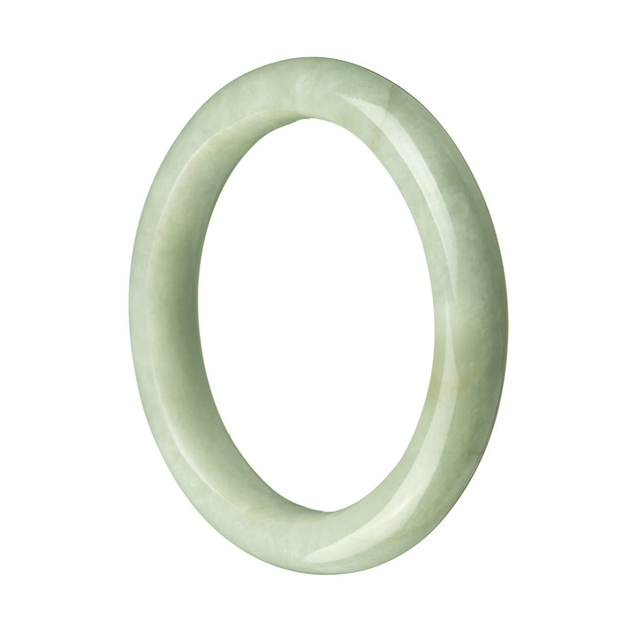 58.55mm Green Burmese Jade Bangle – MAYS GEMS