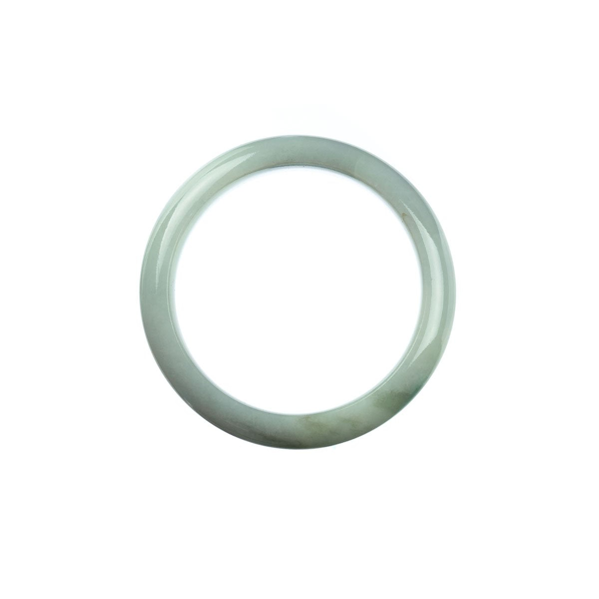 47mm Natural Burmese Jade Bangle - MAYS