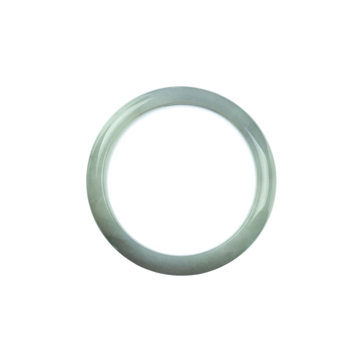 47mm Natural Burmese Jade Bangle - MAYS
