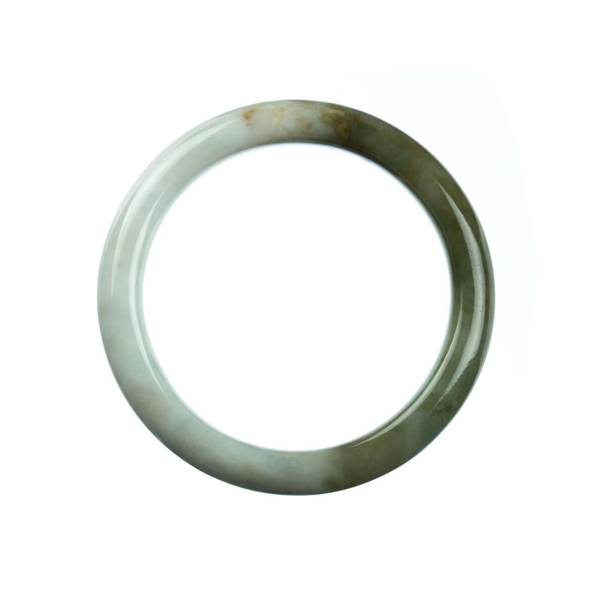 59mm Natural Burmese Jade Bangle - MAYS