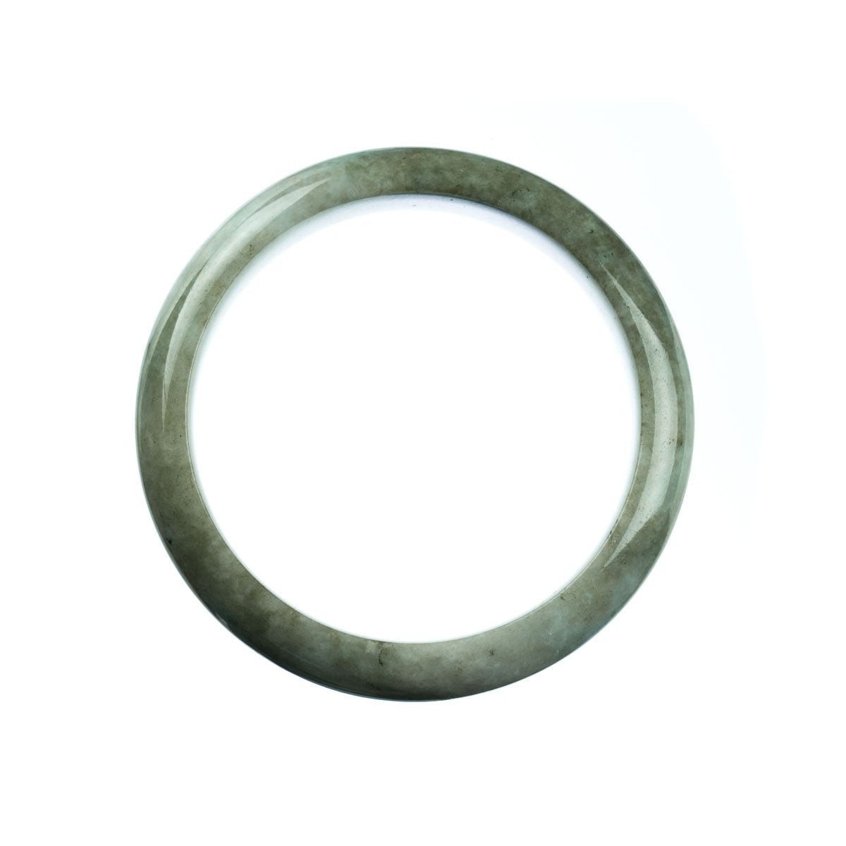 59mm Natural Burmese Jade Bangle - MAYS