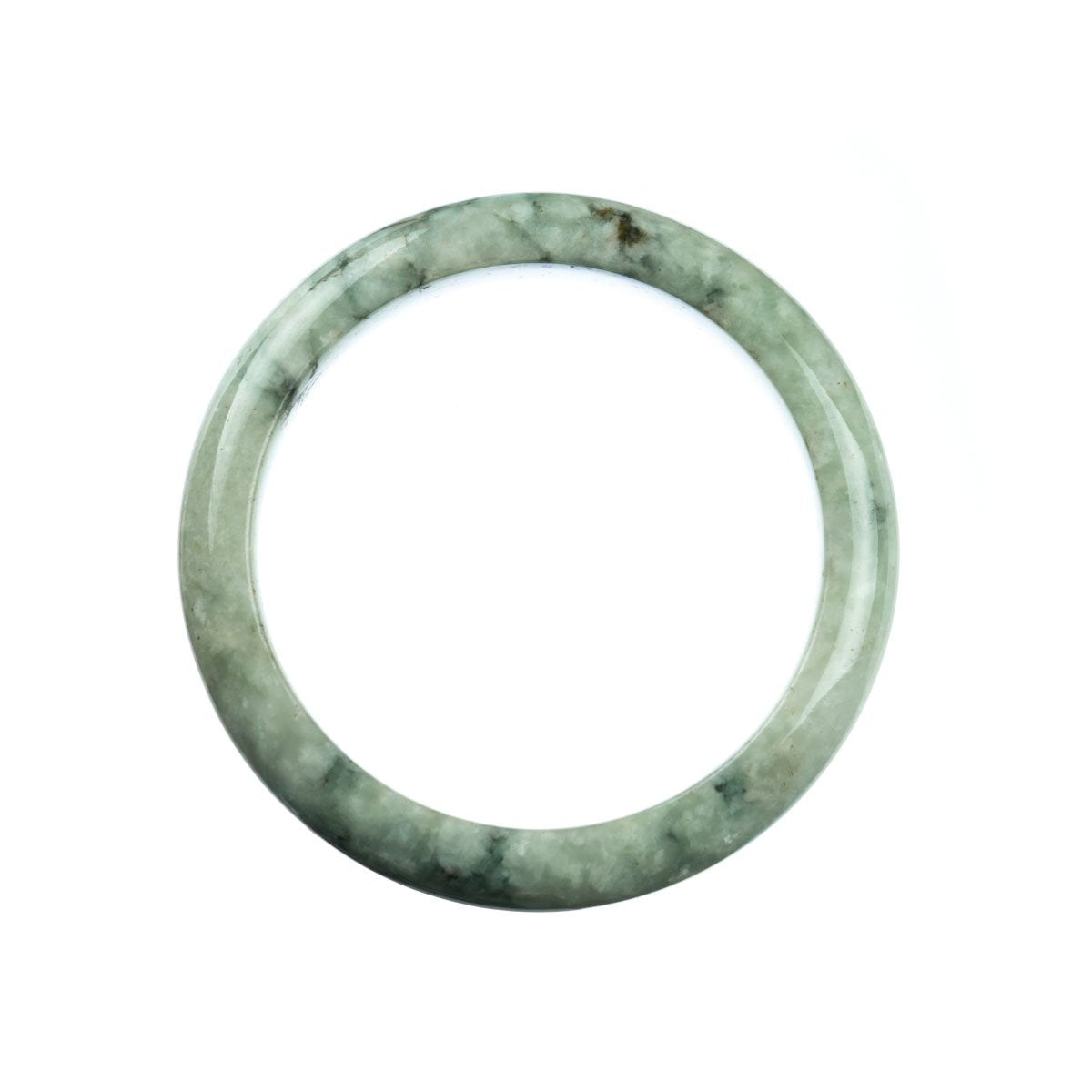 59mm Natural Burmese Jade Bangle - MAYS