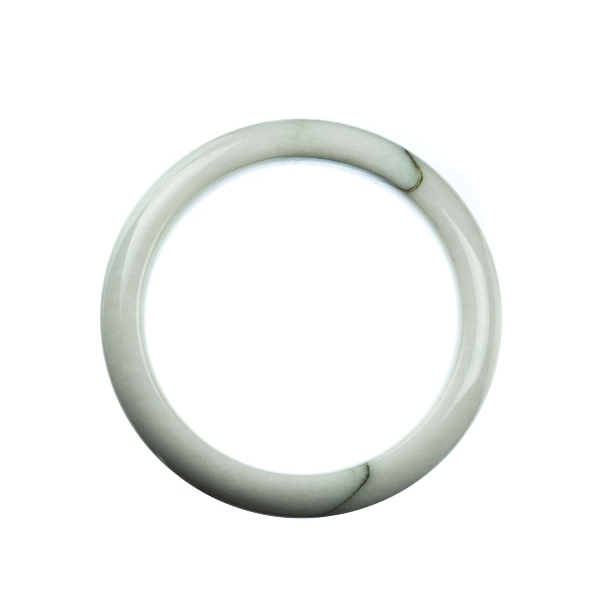 58mm Natural Burmese Jade Bangle - MAYS