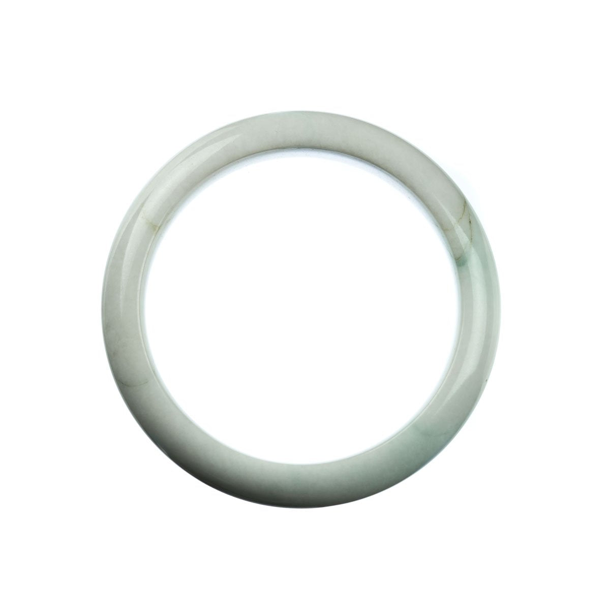 58mm Natural Burmese Jade Bangle - MAYS
