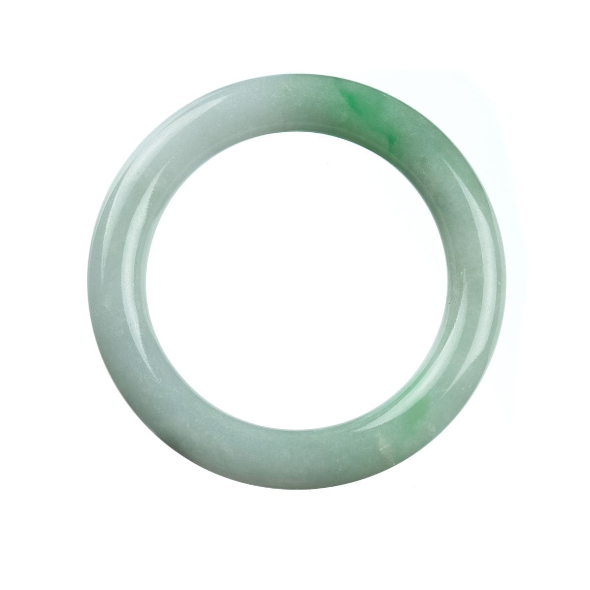 58mm Natural Burmese Jade Bangle - MAYS