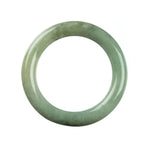 58mm Natural Burmese Jade Bangle - MAYS
