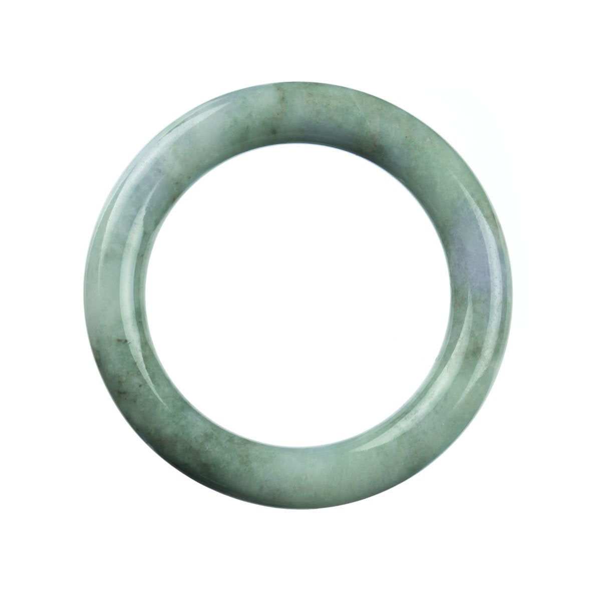 58mm Natural Burmese Jade Bangle - MAYS
