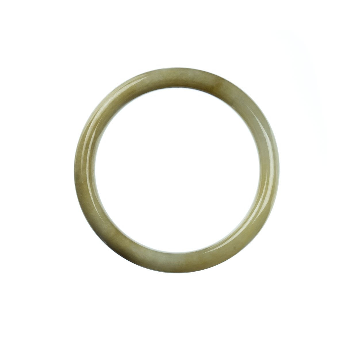 54mm Natural Burmese Jade Bangle - MAYS