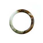 50mm Natural Burmese Jade Bangle - MAYS
