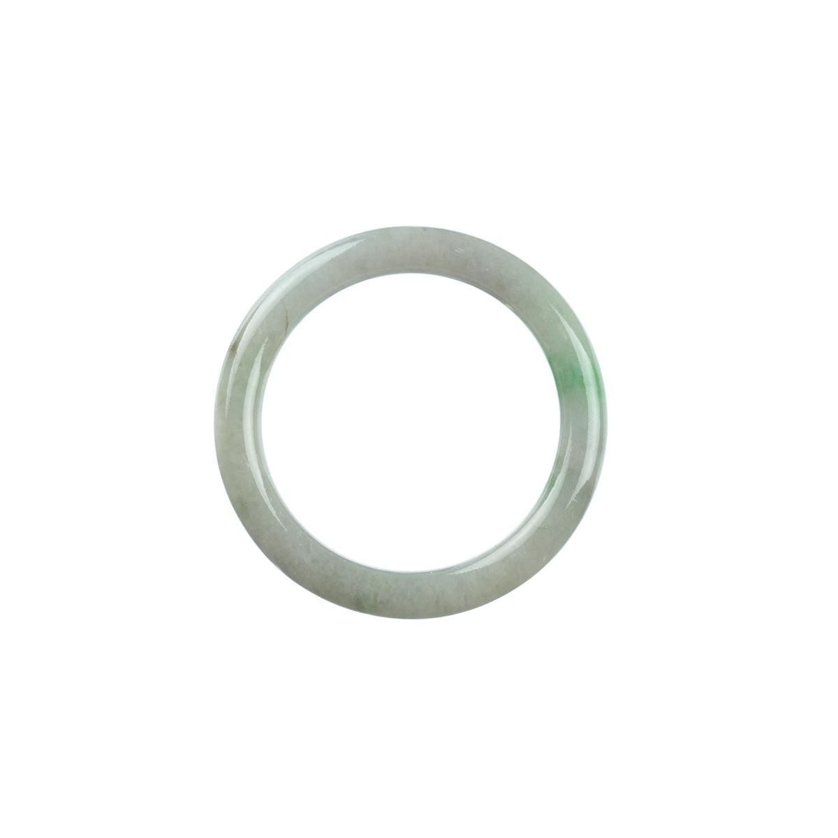 Real Type A Green Traditional Jade Bracelet - Child Round