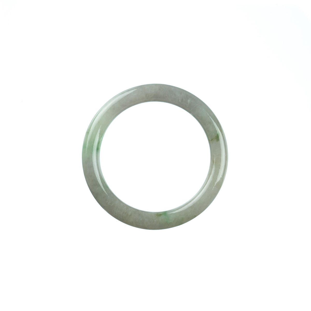 Real Type A Green Traditional Jade Bracelet - Child Round