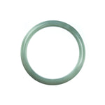 57mm Natural Burmese Jade Bangle - MAYS
