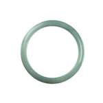 57mm Natural Burmese Jade Bangle - MAYS