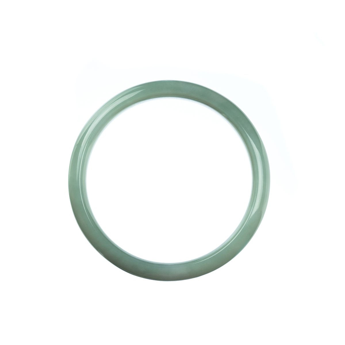 54mm Natural Burmese Jade Bangle - MAYS