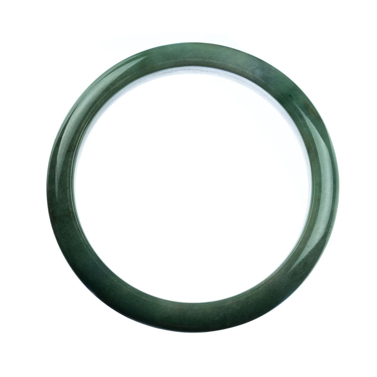 78mm Natural Burmese Jade Bangle - MAYS