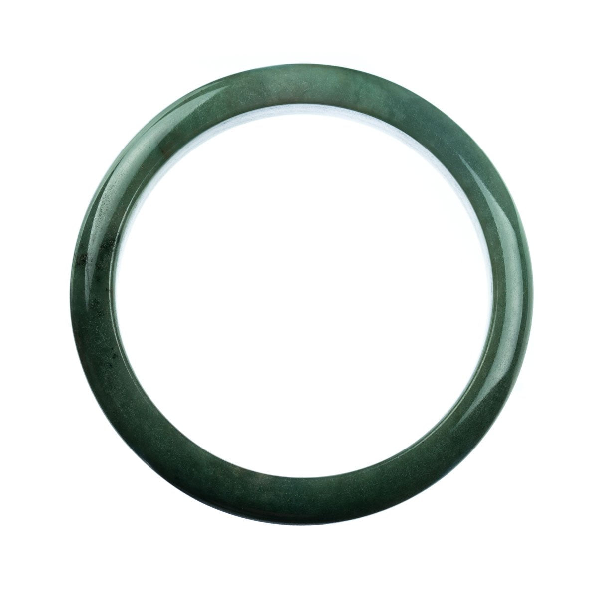 78mm Natural Burmese Jade Bangle - MAYS