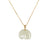 Little Elephant Hetian Jade Necklace with 18K Yellow Gold