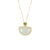 White Nephrite Jade Ingot Necklace in Sterling Silver