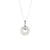 Leafy Donut Hotan Jade Necklace in 925 Sterling Silver