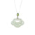 Cloud Ruyi Hotan Jade Pendant in Sterling Silver