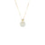 Pico Mini Kandy Donut Jade Necklace with Gold Plated Silver