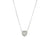 Pico Jade Heart Necklace with Silver Chain