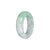 Genuine Type A Green Jade Bangle - Child Half Moon