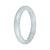 Real Untreated Green Traditional Jade Bangle - 63mm Semi Round