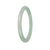 Genuine Natural Green Jadeite Jade Bangle - 57mm Oval