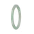 Genuine Natural Green Jadeite Jade Bangle - 57mm Oval