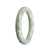 Genuine Grade A Green Jadeite Bracelet - 55mm Round