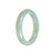 Certified Grade A Green Burmese Jade Bangle Bracelet - 58mm Half Moon