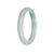 Genuine Grade A Green Jadeite Bangle - 62mm Semi Round