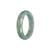 Certified Grade A Green Jadeite Bangle Bracelet - 58mm Oval